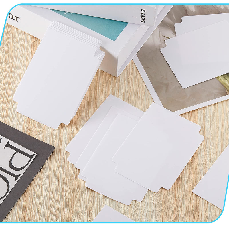 [Australia - AusPower] - White Trading Card Divider Cards Card Sorting Tray Plastic Divider Cards Playing Card Seperator Trading Card Organizer Trading Card Pages for Games Sports Supplies, 69 x 97 mm (100) 100 