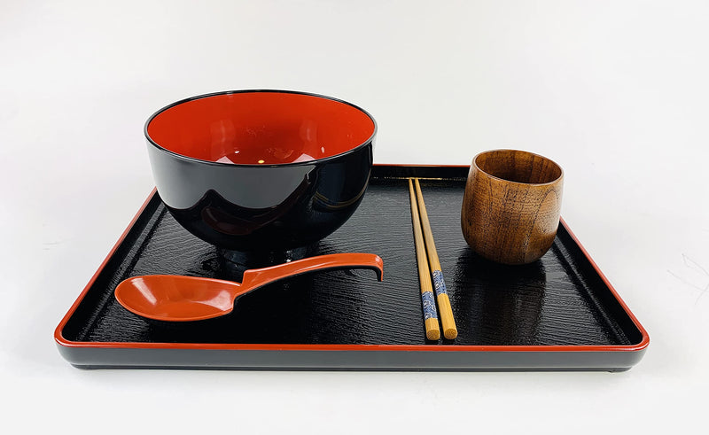 [Australia - AusPower] - JapanBargain, Japanese Plastic Soup Bowl for Ramen Udon Pho Noodle Poke Cereal Bowl Microwave and Dishwasher Safe, Made in Japan, Set of 2 