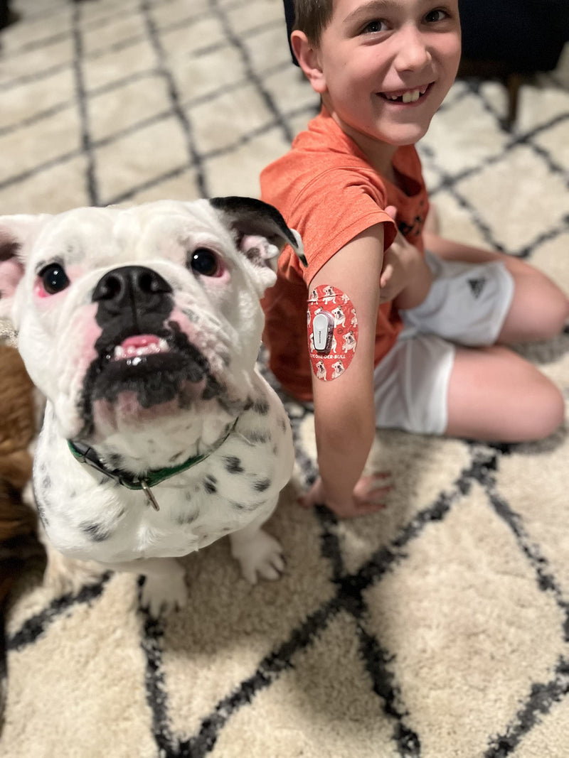 [Australia - AusPower] - ExpressionMed - Adhesive Patch for Dexcom G6 (5-Pack) - Made in The USA, Waterproof, Split Backing, CGM Tape (Dogs and Cats Variety Pack) 