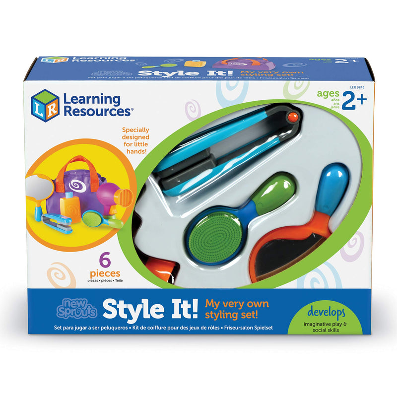 [Australia - AusPower] - Learning Resources New Sprouts Style It! Playset, Imaginative Play, 6 Piece, Ages 2+ 