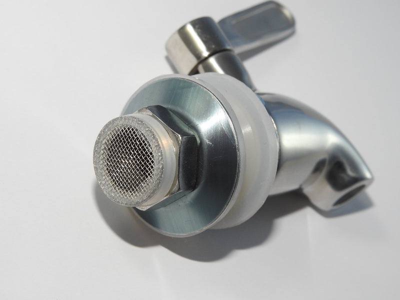 [Australia - AusPower] - Stainless Steel Replacement Spigot for Beverage Dispenser with Screen Filter - Ice Tea, Kombucha, Lemonade - Also works with Ceramic Porcelain Crock and -type Water Filtration Systems 