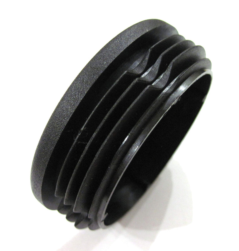[Australia - AusPower] - 2 3/8 Inch (Approx. 60mm) Round Plastic End Cap (for Hole Size from 2 1/8 to 2 9/32, Including 2 1/4 inches, 54mm - 58mm), Cover for Fence Post, Furniture Finishing Plug (Black, 2) 2 3/8 inches Black 