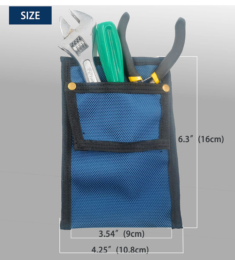 [Australia - AusPower] - Pocket Protector- Pen Holder Pouch Organizer for Shirts, Lab Coats, Pants - Multi-Purpose - Holds Pens, Pencils, tools and Notes for School, Office, Hospital Supplies 2 PACK (Gray and Blue) 