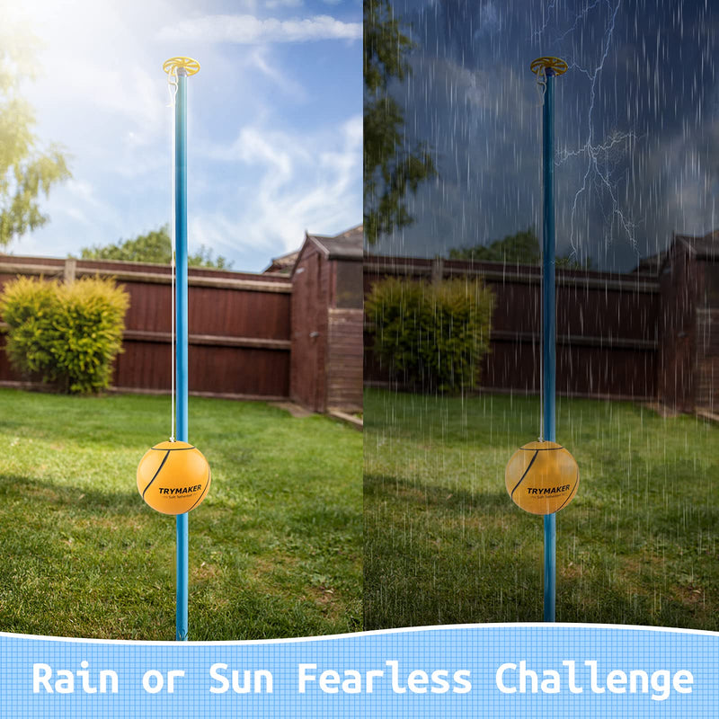 [Australia - AusPower] - Trymaker Tetherball, Tether Balls and Rope Set for Kids,Replacement Tetherball for Adults Backyard Outdoors 
