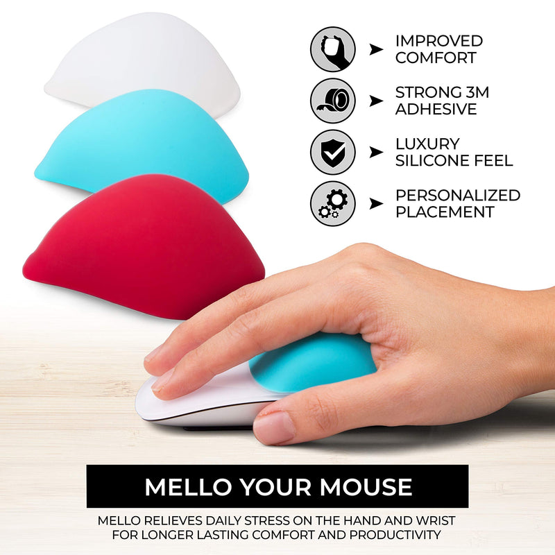 [Australia - AusPower] - Mello Silicone Cushion Compatible with Apple Magic Mouse 1 & 2 (Tuxedo Black) Tuxedo Black 