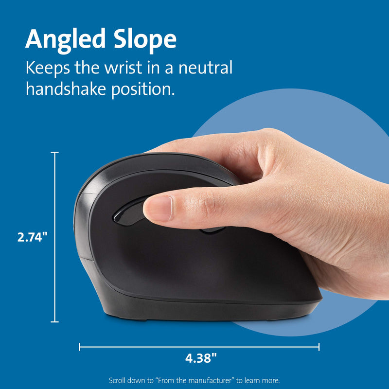 [Australia - AusPower] - Kensington Ergonomic Vertical Wireless Mouse (K75575WW) 