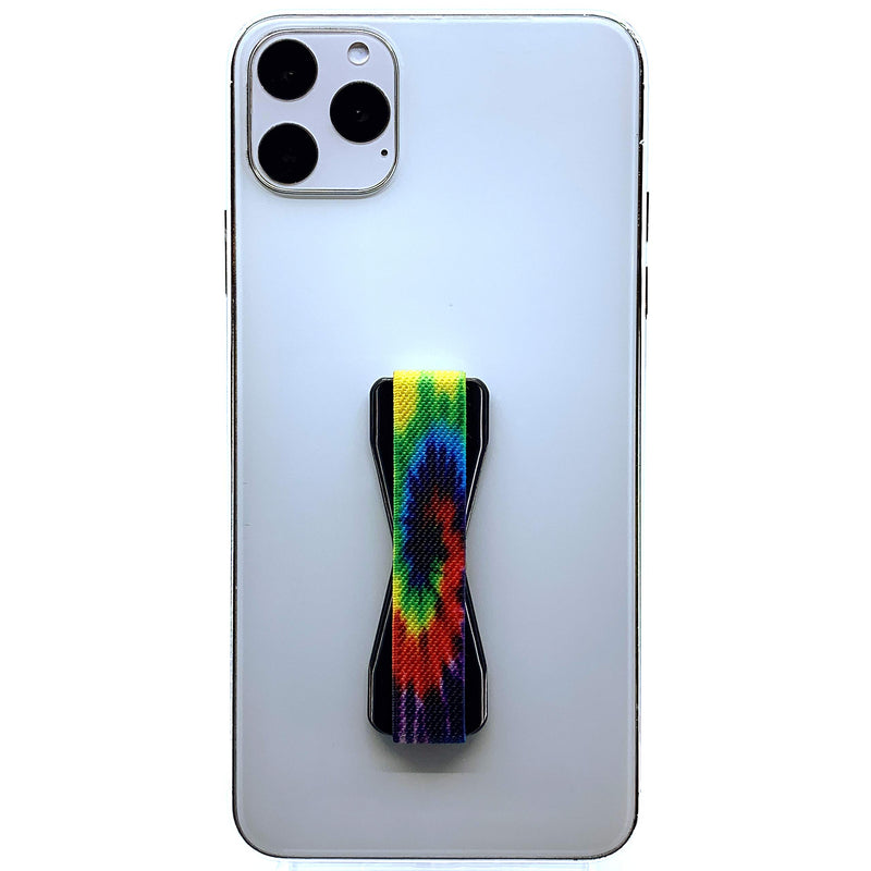 [Australia - AusPower] - LoveHandle Universal Phone Grip for Most Smartphones, Mini Tablets and Cases, Tie Dye Design Elastic Strap with Black Base, lh-01-tiedye LH-01 (Universal Grip) 
