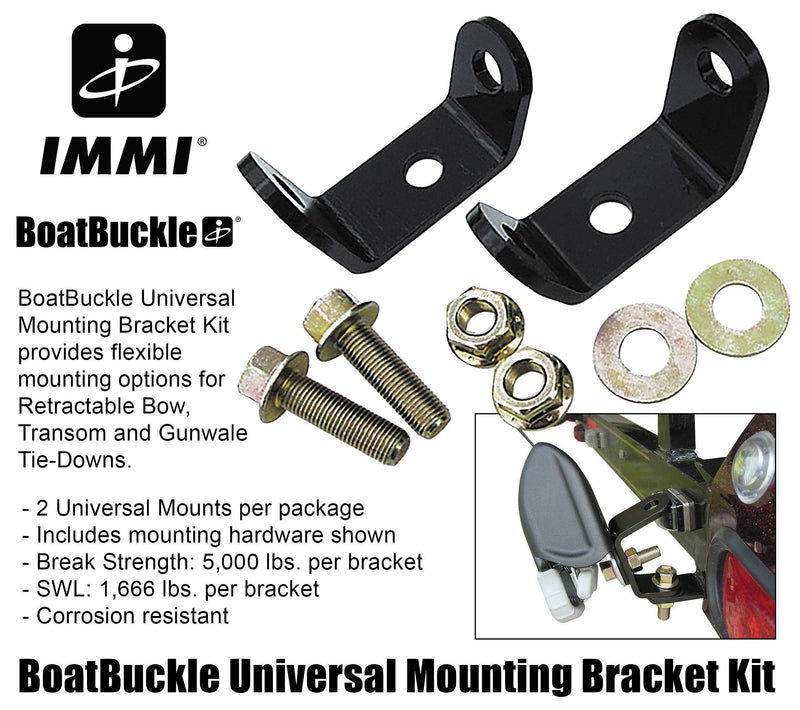 [Australia - AusPower] - BoatBuckle Universal Mounting Bracket Kit (Black) 