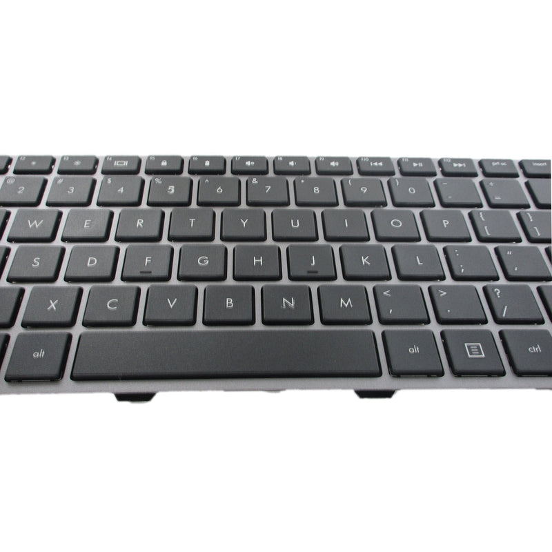 [Australia - AusPower] - SUNMALL New Laptop Keyboard with Frame for HP ProBook 4540s 4540 4545s Series Compatible with Part Number 702237-001 683491-001 701485-001 Black US Layout Silver frame 