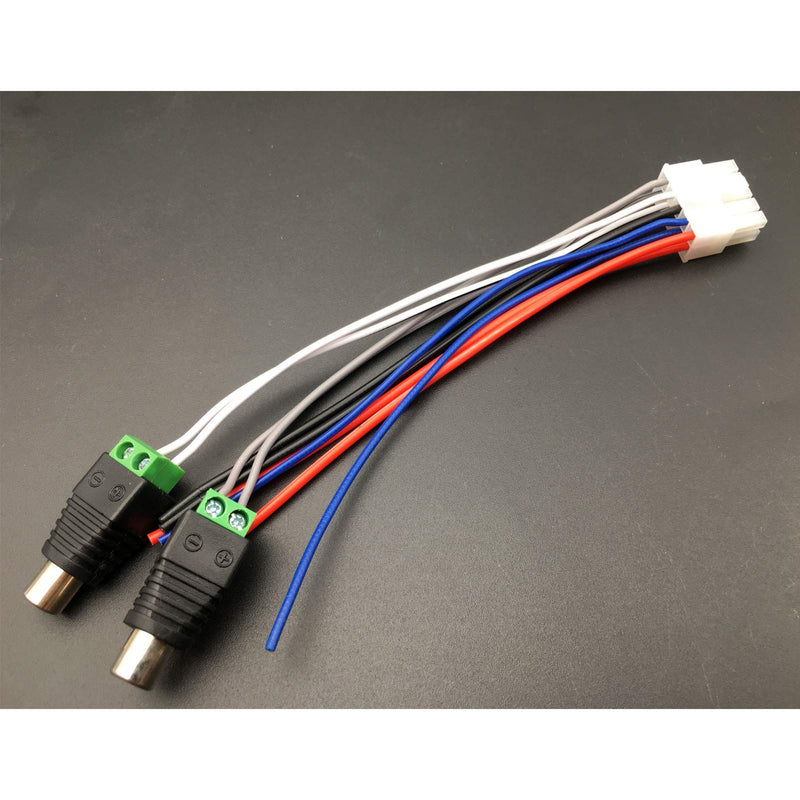 [Australia - AusPower] - Aokus 1pc Power Input Speaker Wire Harness 10 Pin Plug RCA Compatible with Dual TBX10A Amplifier 