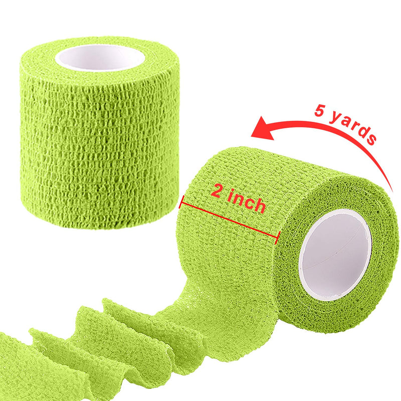 [Australia - AusPower] - BQTQ 30 Rolls Self Adherent Wrap 2 inch Bandage Breathable Athletic Tape Stretch Wrap Roll Sports Wrap Tape Self Adhesive Wrap for Wrist Ankle Swelling Sprains(Rainbow Color) Rainbow 