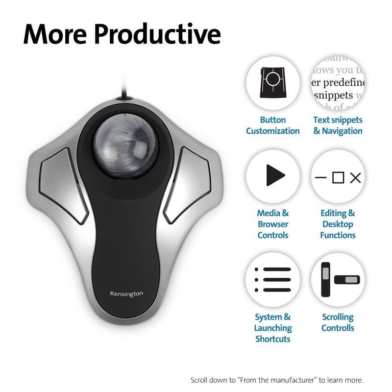 [Australia - AusPower] - Kensington Orbit Trackball Mouse (K64327F) 