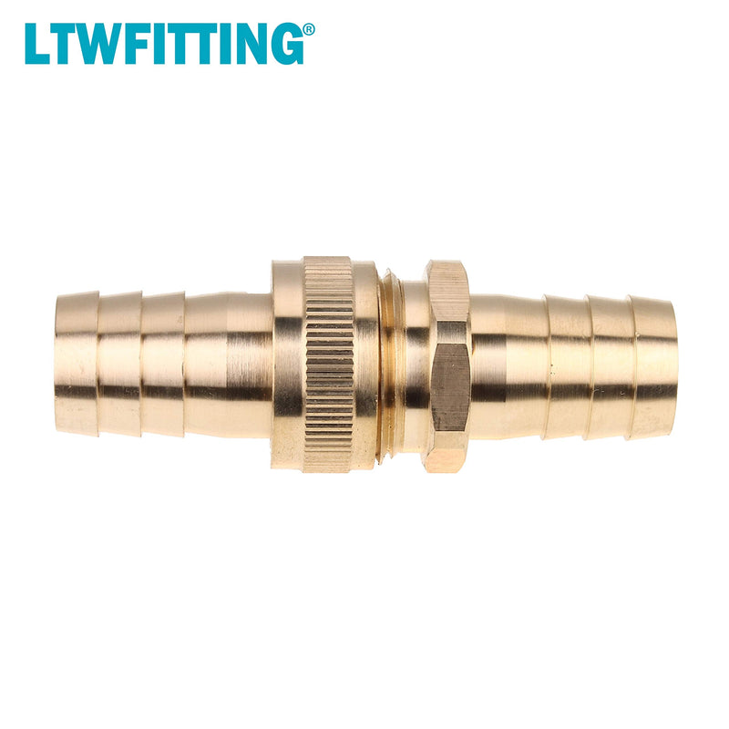 [Australia - AusPower] - LTWFITTING Brass 3/4" Barb x 3/4" Barb Hose Repair/Mender,Garden Hose Fitting(Pack of 3) 
