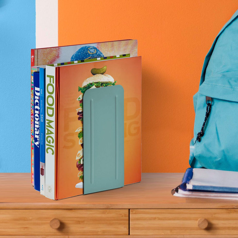 [Australia - AusPower] - Acrimet Jumbo Premium Metal Bookends 9" (Heavy Duty) (Green Color) (1 Pair) 