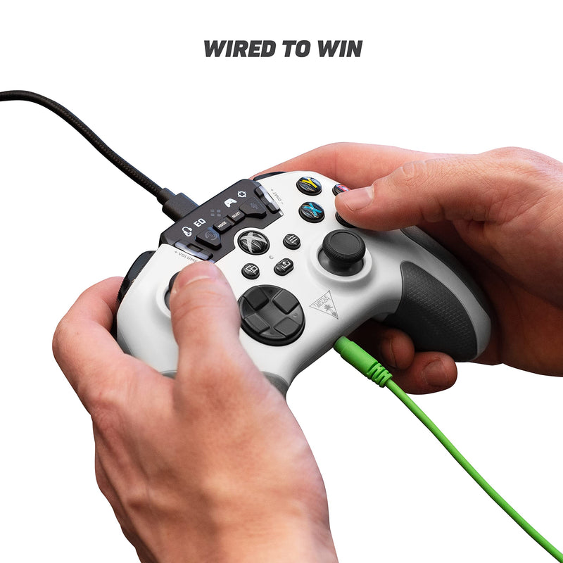 [Australia - AusPower] - Turtle Beach Recon Controller Wired Gaming Controller for Xbox Series X & Xbox Series S, Xbox One & Windows 10 PCs Featuring Remappable Buttons, Audio Enhancements, and Superhuman Hearing - White 