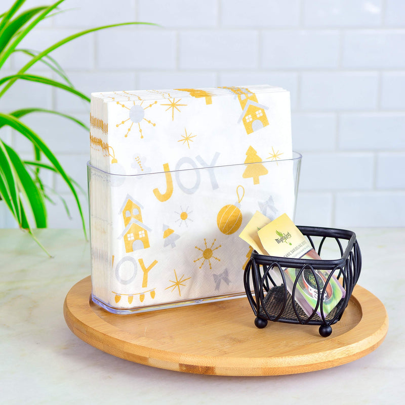 [Australia - AusPower] - Youngever 2 Pack Clear Plastic Napkin Holders 