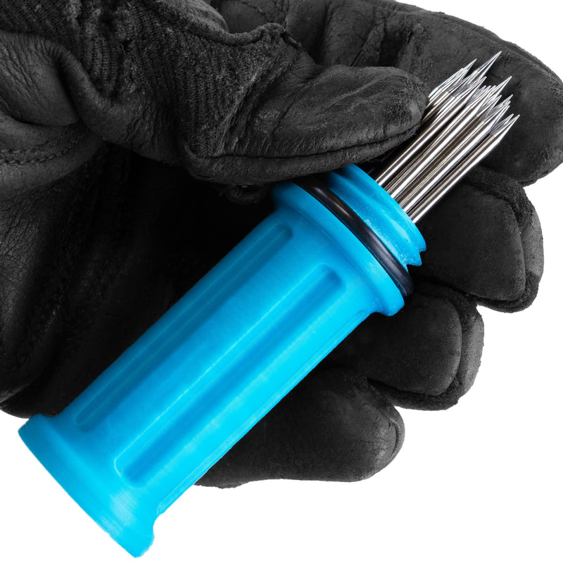 [Australia - AusPower] - Arc-Saber Tungsten Electrode Storage Solution with Magnetic Base 5" Sky Blue 