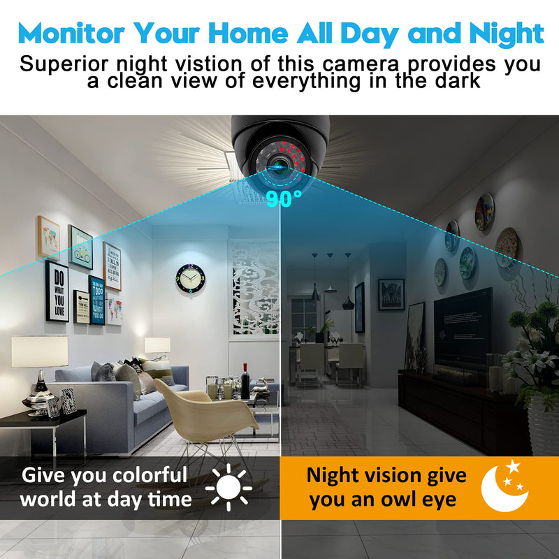 [Australia - AusPower] - 1 Megapixel Dome Camera,720P USB Security Camera with CMOS OV9712 Sensor,Day Night Vision Indoor Outdoor Infrared LEDs CCTV USB Webcam,Waterproof Home Surveillance System USB Camera,Supports Most OS 1 Megapixel Lens-05MT 
