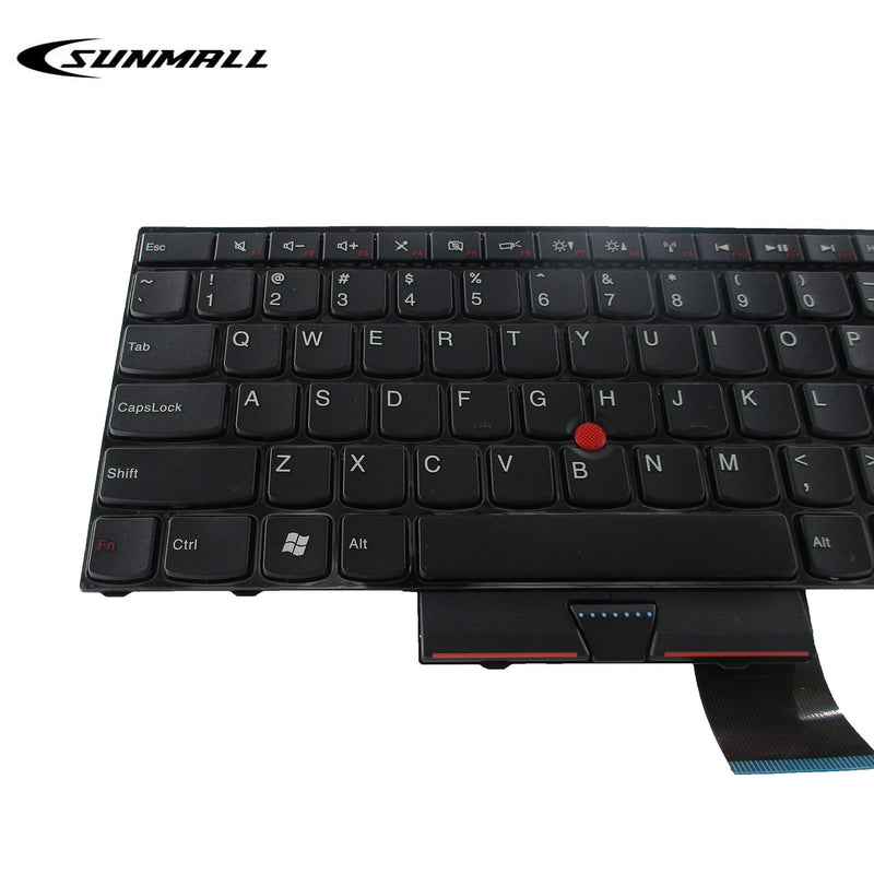 [Australia - AusPower] - SUNMALL Laptop Keyboard Replacement for ThinkPad Edge E530 E530C E535 E545 Series Laptop 15.6 inch with The Number Keys Black US Layout No Backlight 