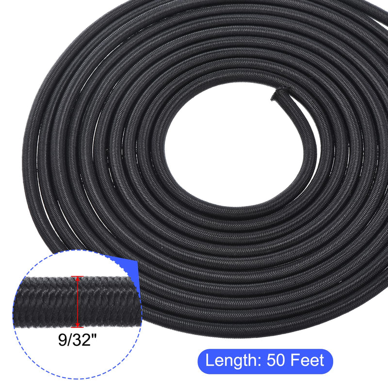 [Australia - AusPower] - PATIKIL Marine Grade Bungee Cord, 9/32" x50ft Elastic Polyester Bungee Cord Replacement Cord for Zero Gravity Chair, Shock Cord for Kayak Camping Tent Cargo Tie Downs 9/32"x50ft 
