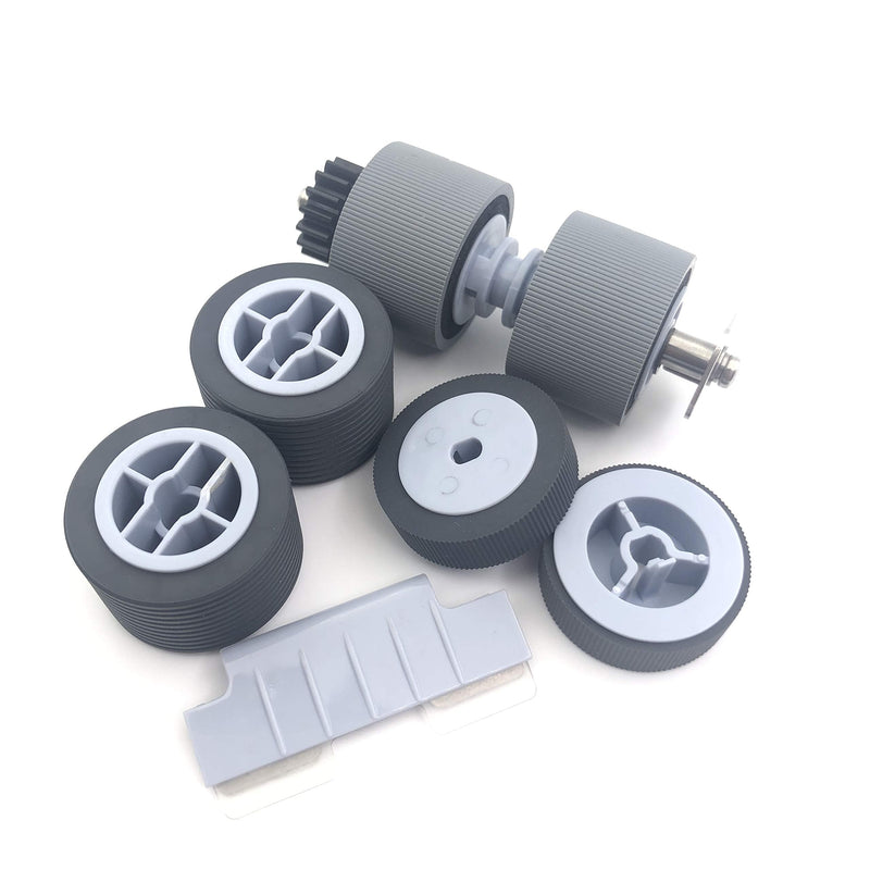 [Australia - AusPower] - OKLILI PA03450-K011 PA03450-K012 PA03450-K013 PA03450-K014 Pick Roller Set Separator Roller Set Brake Roller Separation Pad Compatible with Fujitsu fi-5900C fi-5950 fi-5900 Scanner 
