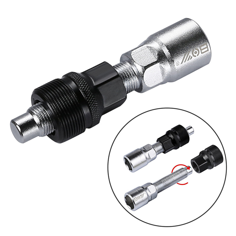 [Australia - AusPower] - Oumers Bike Crank Extractor and Bottom Bracket Remover with 16mm Spanner Wrench, Bicycle Crank Removal Tool Crank Puller Tool-Bike Crank Arm Remover Spanner Repair Tools Kit 
