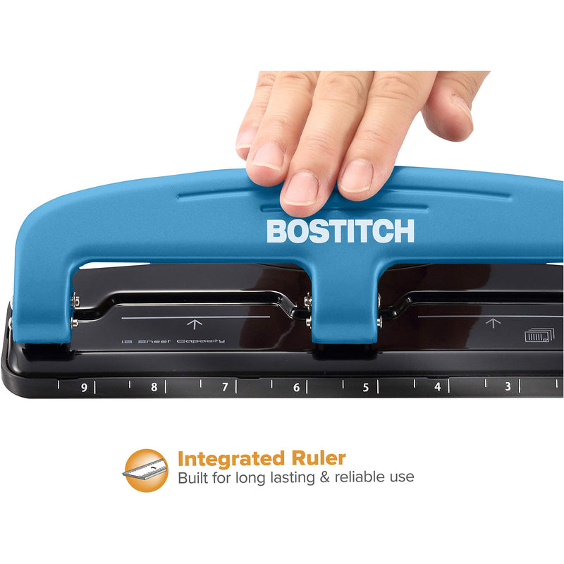 [Australia - AusPower] - PaperPro inPRESS 12 Reduced Effort 3-Hole Punch, 12 Sheets, Blue (2103) 