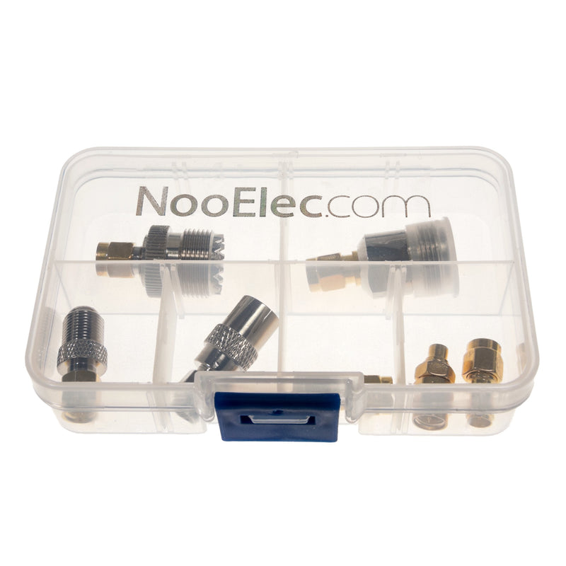 [Australia - AusPower] - SMA Adapter Connectivity Kit: 8 Adapters for NESDR (RTL-SDR) SMA Radios w/Case 