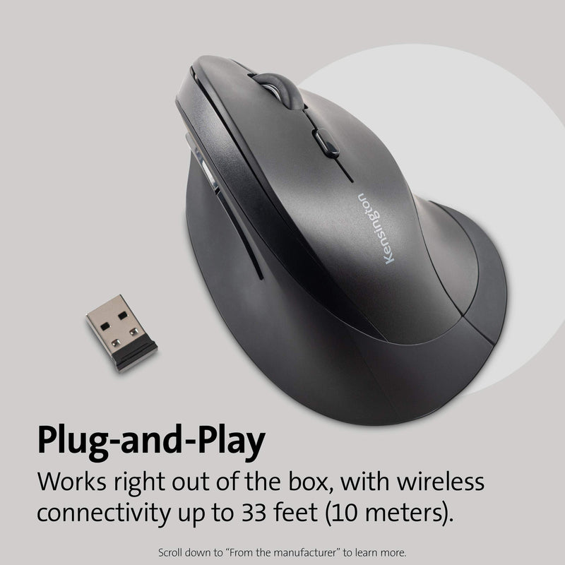 [Australia - AusPower] - Kensington Ergonomic Vertical Wireless Mouse (K75575WW) 