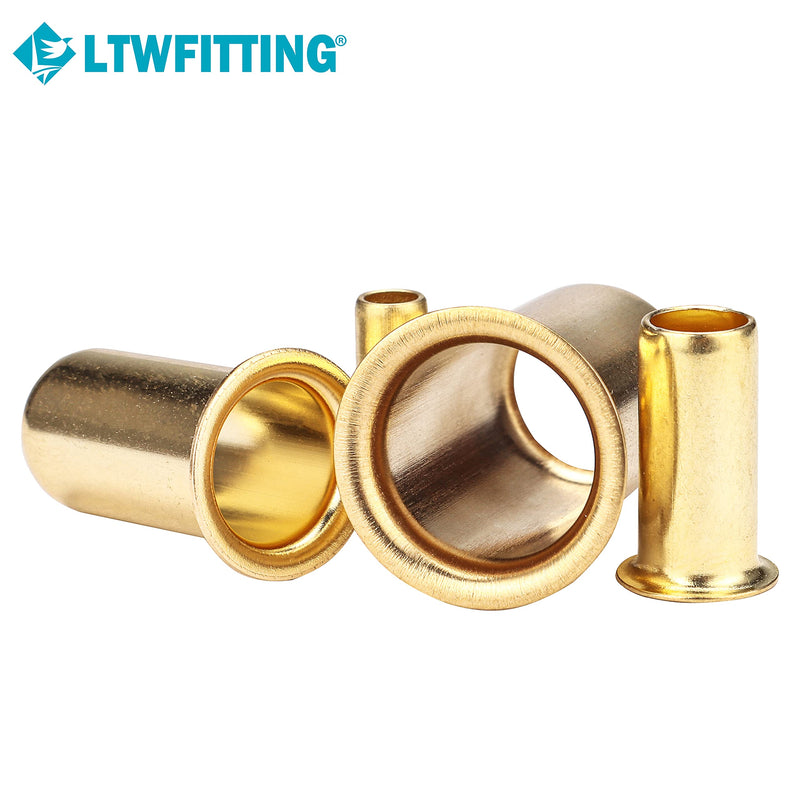 [Australia - AusPower] - LTWFITTING Assortment Kit 1/4 3/8 1/2 5/8 Inch OD Compression Inserts, Brass Compression Fittings(Pack of 200) 