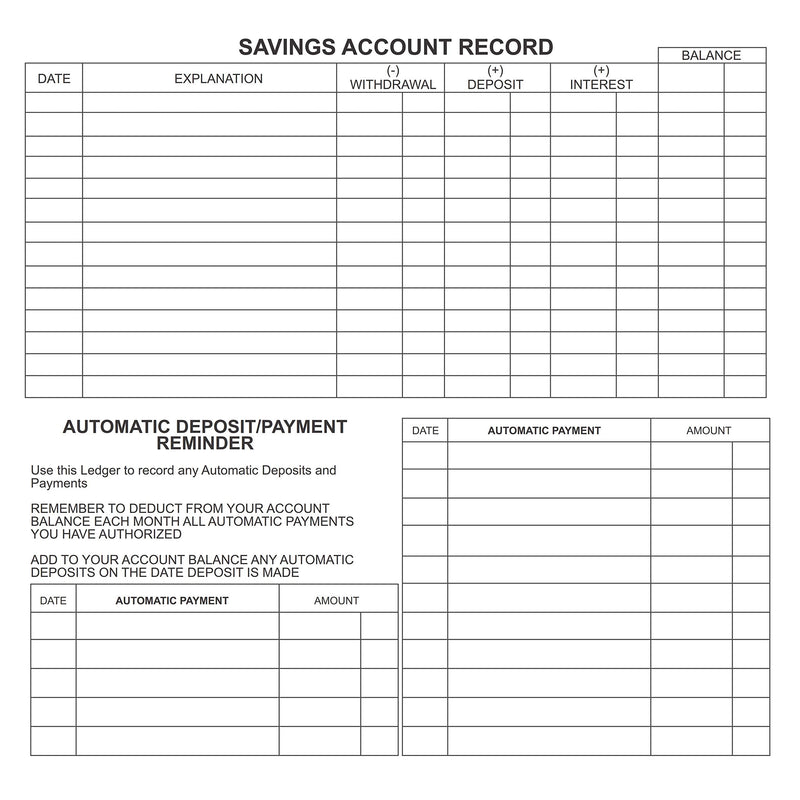 [Australia - AusPower] - ShipGuard 12 Check registers for Personal Checkbook Ledger Transaction Registers Log for Personal or Business Bank Checking Account, Saving Account, Deposit, Credit Card, and Large Booklet Blue 