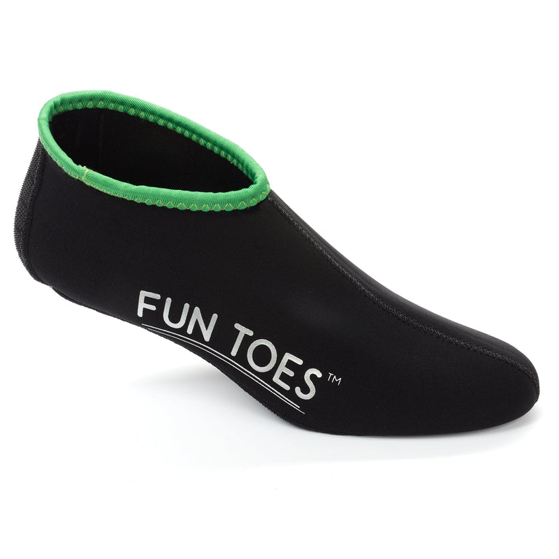 [Australia - AusPower] - FUN TOES 2.5MM Neoprene Socks for Water Sports Women Men 2 Pairs Fin Socks for Scuba Diving, Snorkeling, Paddling, Jet Skiing Black S Kids 4.5-6 
