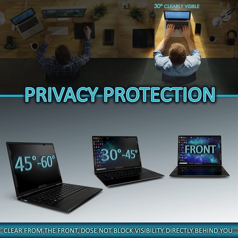 [Australia - AusPower] - Privacy Screen Filter for 15.6 Inches Laptop, Anti-Glare and Anti Blue Light Screen Protector 