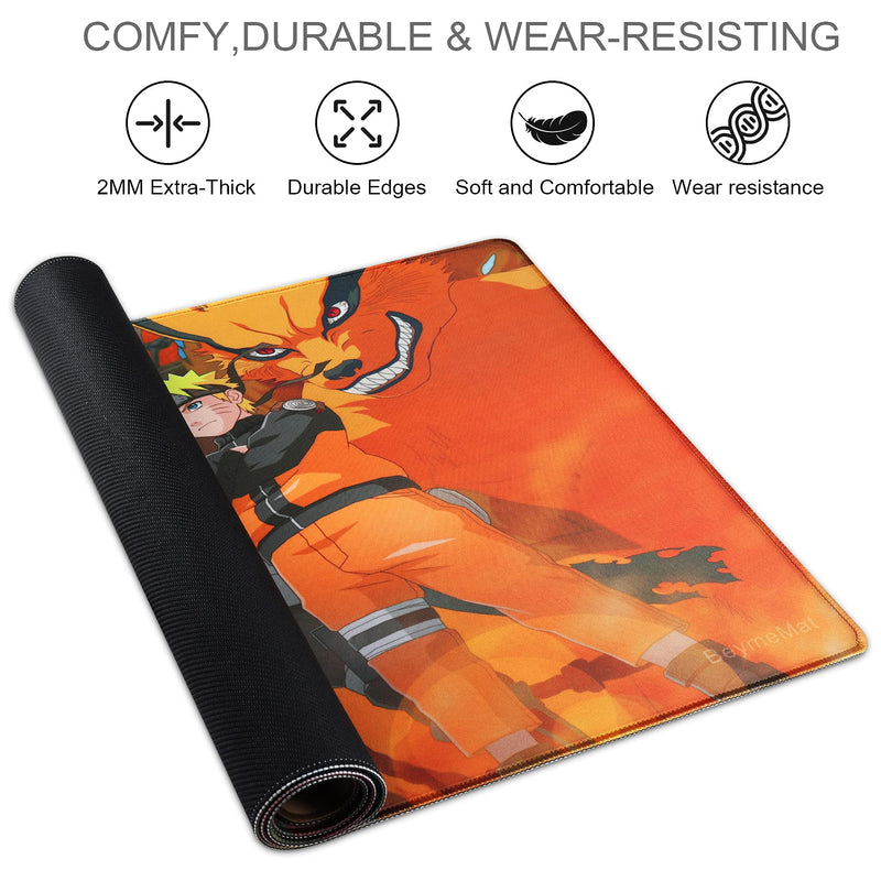 [Australia - AusPower] - Gaming Mouse Pad, Anime Extra Large Mouse Pad - Computer Keyboard Extended Mouse Mat Personalized Design Mousepad Stitched Edges for Game Players 35.4x15.7 inch (9040 guaiwuA25) 9040 guaiwuA25 