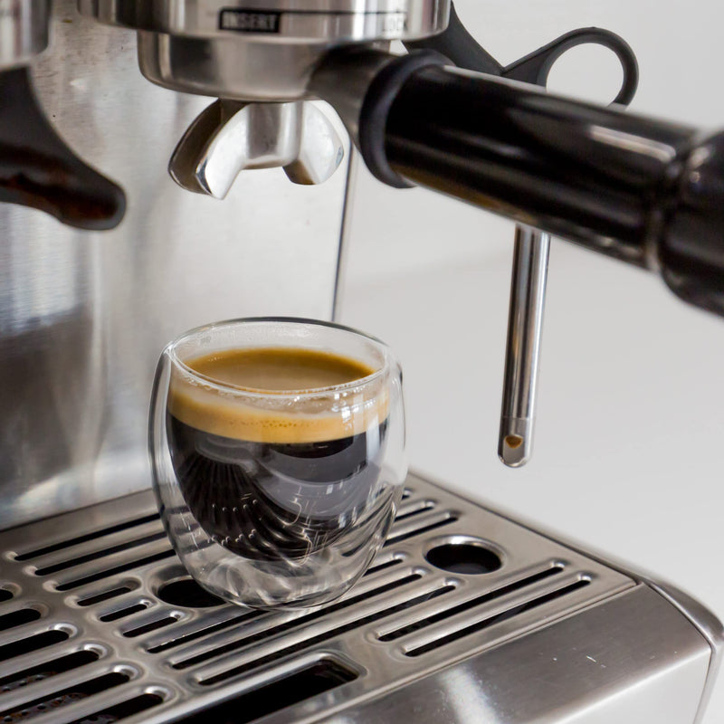 [Australia - AusPower] - Youngever 4 Pack Espresso Cups, Double Wall Thermo Insulated Espresso Cups, Glass Coffee Cups, 3.5 Ounce 