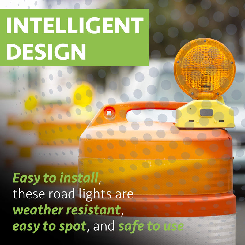 [Australia - AusPower] - Roadsafe Traffic Systems Y2K LED Barricade Warning Light, High Performance, Heavy Duty 