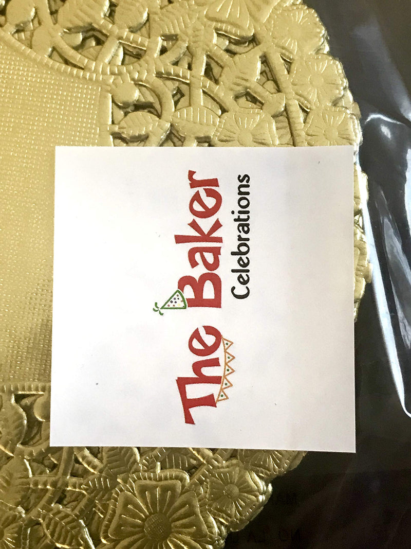 [Australia - AusPower] - The Baker Celebrations Metallic Gold Foil 6 inch Paper Lace Decorative Doilies - Made in Canada (Pack of 50) 