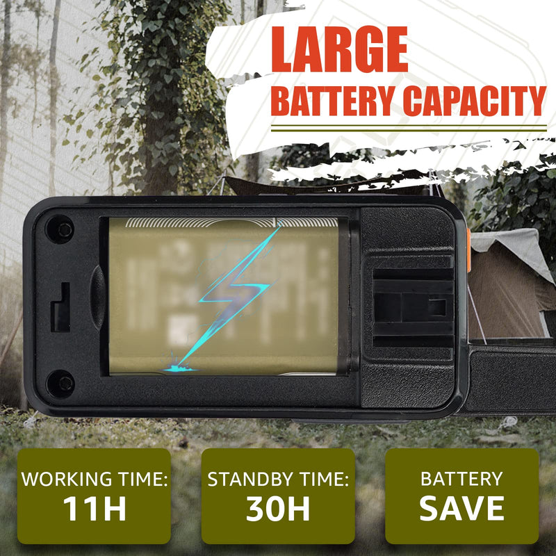 [Australia - AusPower] - Retevis RB67 Walkie Talkies for Adults, Rechargeable Two Way Radio with USB-C Charger, NOAA, LCD Screen, 1600mAh Battery, Group Call, Portable 2 Way Radios for Family Camping Hiking(2 Pack) 