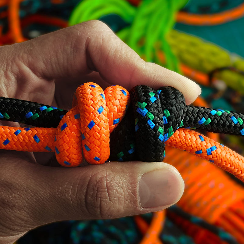 [Australia - AusPower] - GM CLIMBING 8mm (5/16in) Accessory Cord Rope Double Braid Pre Cut CE/UIAA Black 5/16in(dia.) x 20feet 