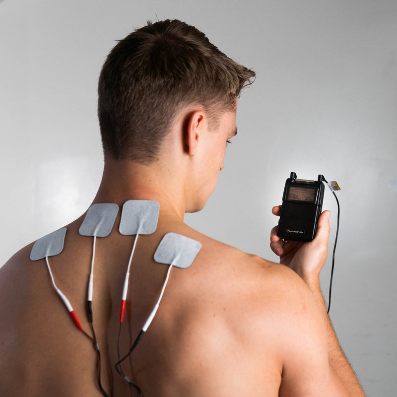 [Australia - AusPower] - Roscoe Medical TENS Unit and EMS Muscle Stimulator - OTC TENS Machine for Back Pain Relief, Lower Back Pain Relief, Neck Pain, or Sciatica Pain Relief, Clinical Strength Stim Machine 
