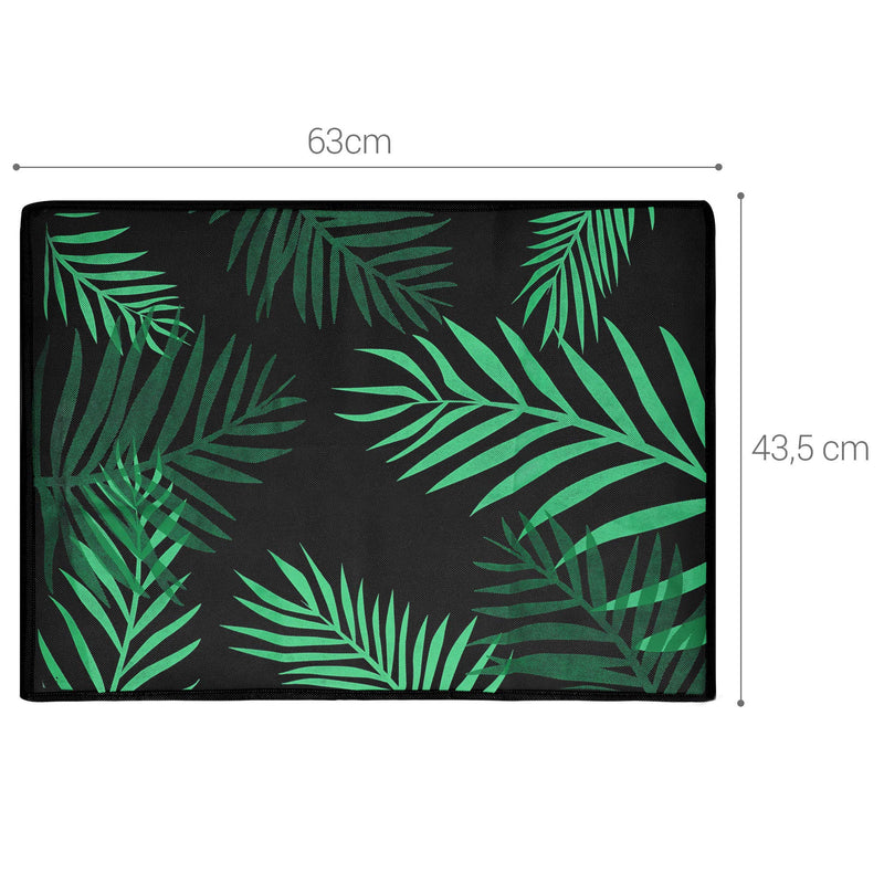 [Australia - AusPower] - kwmobile Computer Monitor Cover Compatible with 24-26" Monitor - Palm Leaves Green/Dark Green/Black Palm Leaves 07-80-01 
