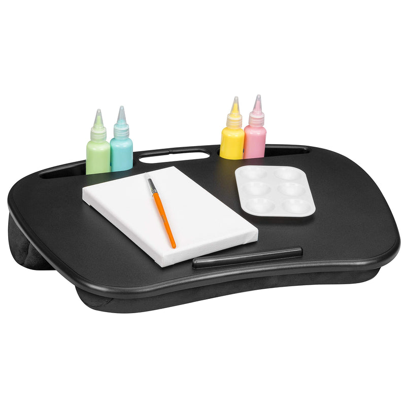 [Australia - AusPower] - LapGear Mydesk Lap Desk with Device Ledge and Phone Holder - Black - Fits Up to 15.6 Inch Laptops - Style No. 44448 
