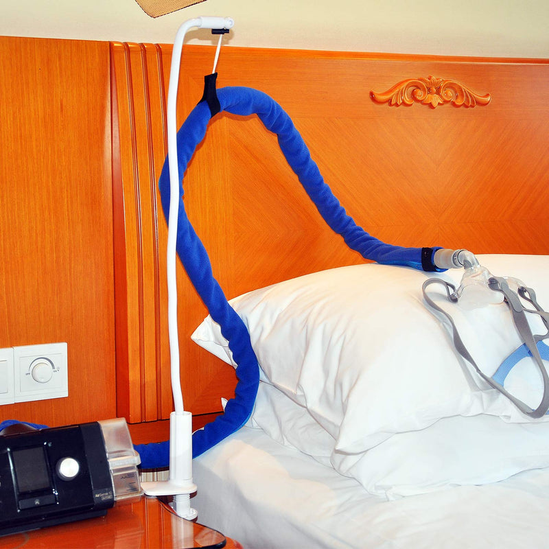 [Australia - AusPower] - JAKIA 2022 Updated CPAP Hose Tube Cover Wrap Insulator Protector,6.2 ft Long Double Fabric Soft Fleece with Full Length Zipper,Soft Surface Safe and Comfortable 2 Hose Bushing and 1 Hose Clip Included 