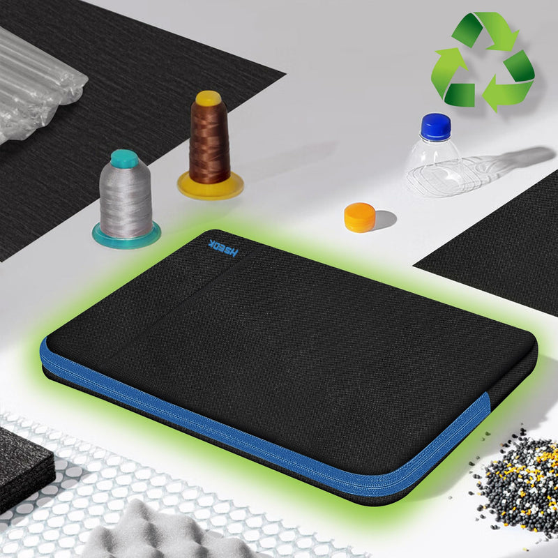 [Australia - AusPower] - Laptop Case 15 15.6 16 Inch Sleeve Recycled Water Resistant Cover for MacBook Pro 16" & 15.4", Surface Book 2/1 15" and Most Popular 15"-16" HP Dell Asus Acer Razer MSI Notebooks,Black&Blue 15.6" Black&Blue 