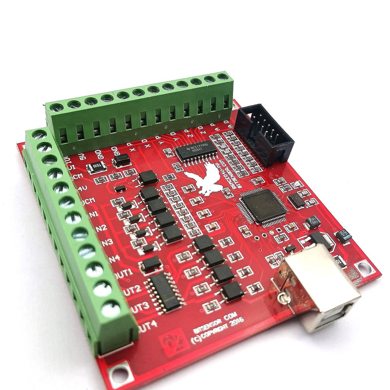 [Australia - AusPower] - FainWan Mach3 USB Interface Board USB CNC Controller 4 Axis Motion Control Card Interface Breakout Board Compatible with Stepper Motor Driver 