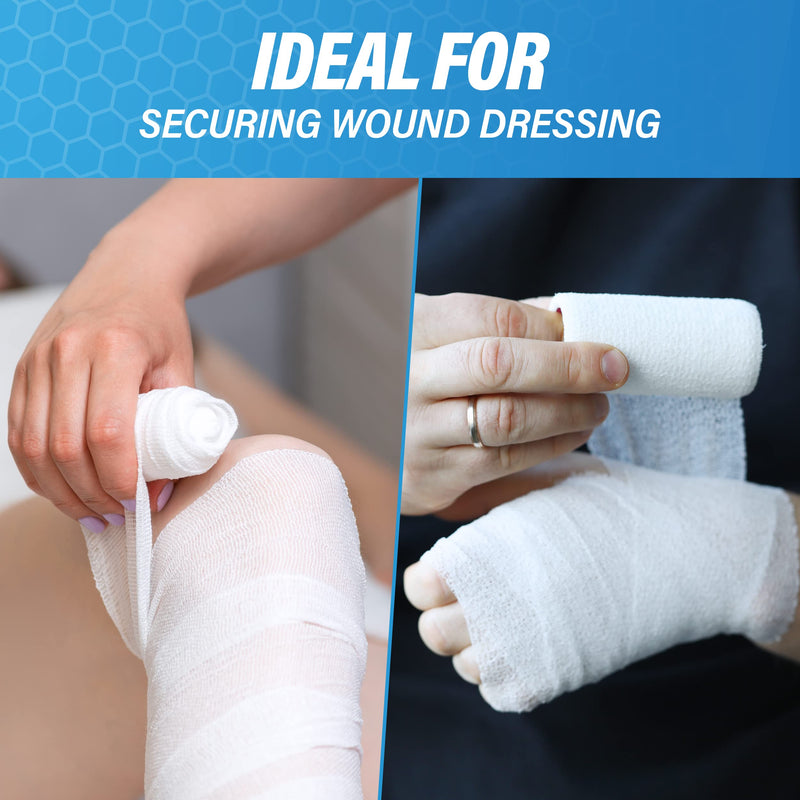 [Australia - AusPower] - AFFORDTEX Gauze Bandages – Premium First Aid Supplies for Safe Adventuring – Flexible, Stretchable, and Breathable Gauze Rolls – 3” x 4.1 Yards Bandage Wrap for Wound Dressing – 36 Rolls Pack 