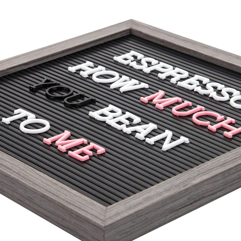 [Australia - AusPower] - Veskaoty 1.5 Inch Letters for Flet Letter Boards,186 Pieces Including Big Letters, Numbers & Symbols for Changeable Plastic Letter Boards, Only Letters (White) 