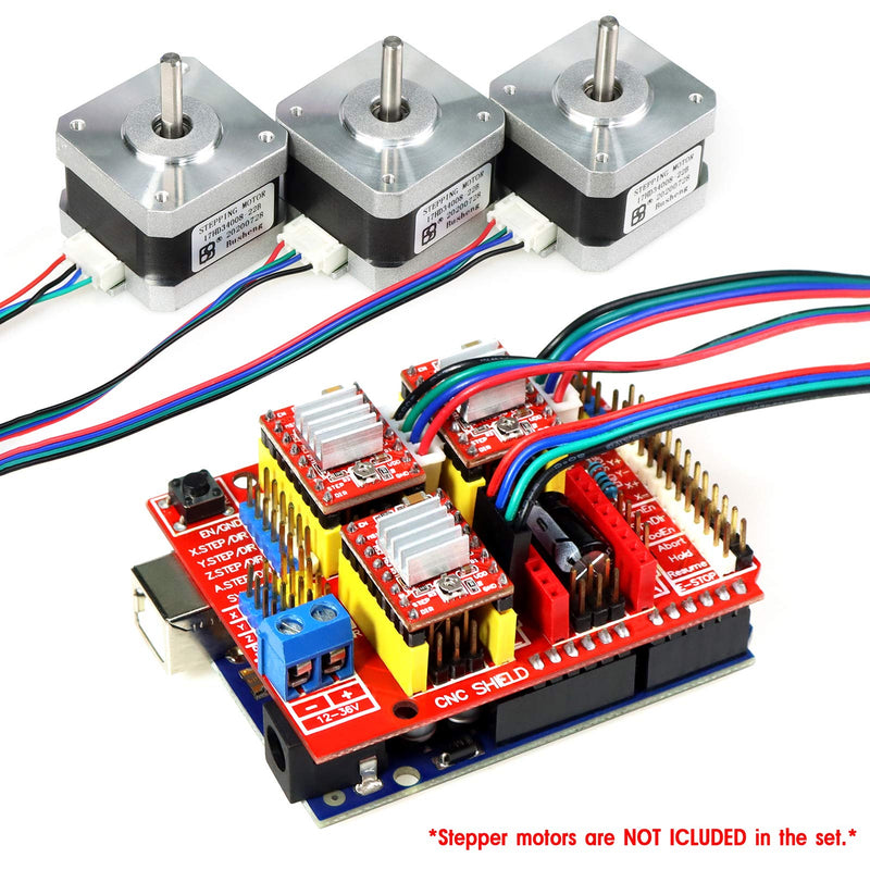 [Australia - AusPower] - KeeYees Professional 3D Printer CNC Kit with E-Tutorial - CNC Shield Expansion Board V3.0 R3 Board A4988 Stepper Motor Driver DC Power Cable Mechanical Switch Endstop with Jumper caps 