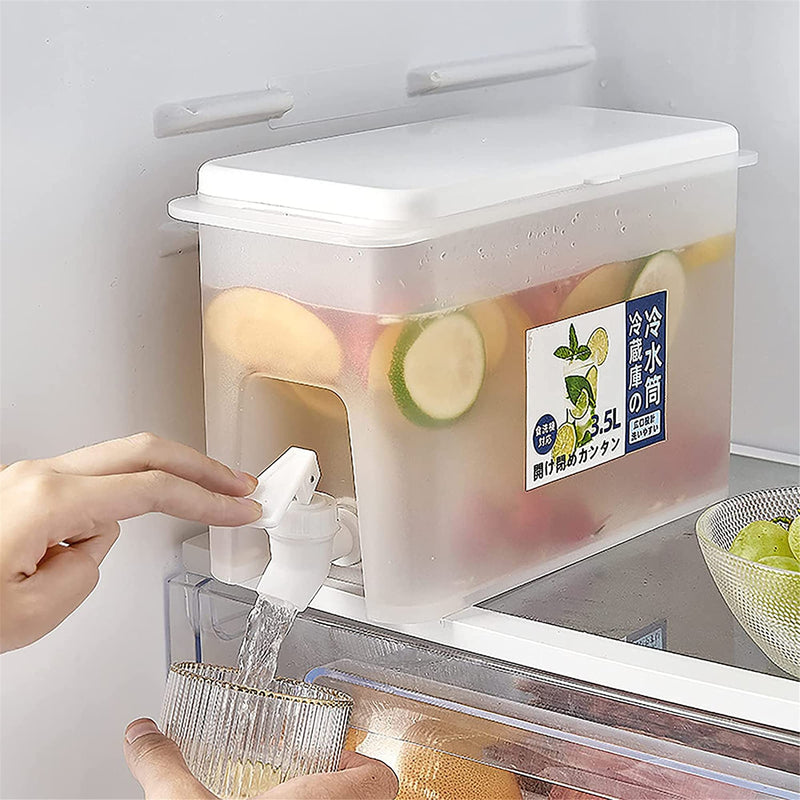 [Australia - AusPower] - YMFLP Ice Drink Dispensers for parties,1-Gallon Plastic Beverage Drink with Spigot Dispenser,Square Bottom Wide Mouth Easy Filling Party Drink Dispenser for Outdoor Party and Daily Use (1) LGSH001 