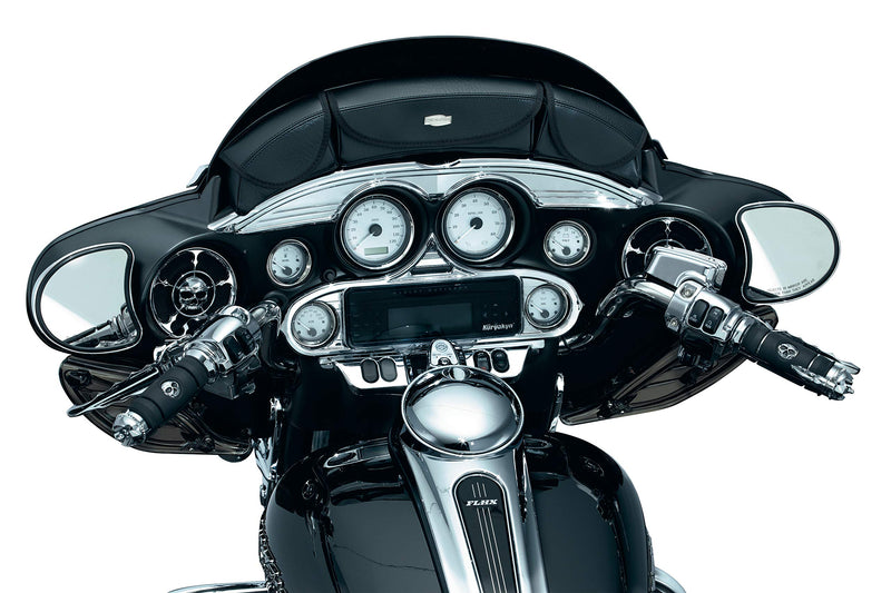 [Australia - AusPower] - Kuryakyn 3765 Motorcycle Audio Accessory: Stereo Accent for 1996-2013 Harley-Davidson Motorcycles, Chrome 